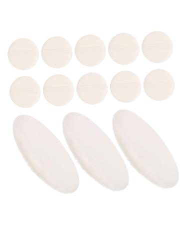 Hohopeti 15 Pi ces Houppettes Douces Ultra Doux pour Poudre Corporelle Forme Ronde Ergonomique et Polyvalente pour Poudre S che Facile Transporter