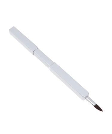 Minkissy Lipstick Applicator Retractable Travel Plate White Makeup Brush Tool