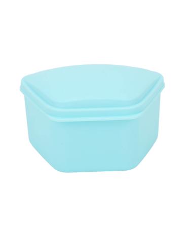 Waterproof Mouthguard Container Exquisite Orthodontic Storage Case Portable Office Trapeze (Blue)