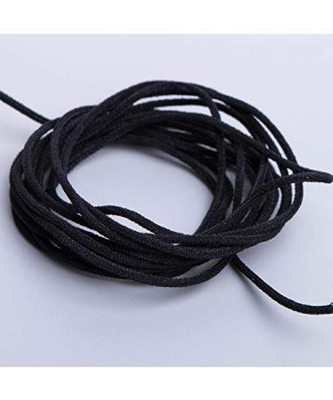 Elastic Cord for Masks  1/8 inch Black Elastic Bands for Knit Sewing Crafts DIY Ear Band Loop  10 Yard