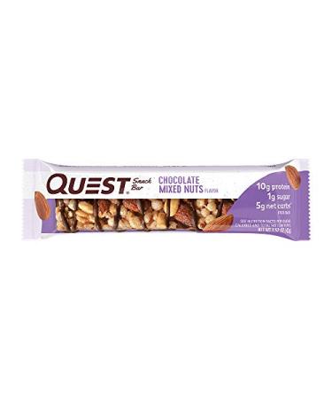 Quest Nutrition Chocolate Mixed Nuts Snack Bar - Healthy High-Protein Snack - Buy Online on GoSupps.com