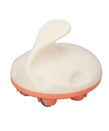 Ververt Touch rollerball massager hand massage device 7 balls 360 degrees rotatable portable compact roller ball massage device for massage relaxation white and orange