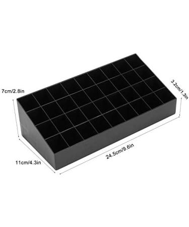 Buy Socobeta Lipstick Rack Container - 36 Grid Makeup Storage Box & Organizer (Black) for Desktop | International Shipping Available - Buy Online on GoSupps.com