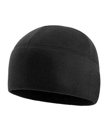 M-Tac Fleece Watch Cap - Army Military Tactical Beanie Hat Winter Skull Cap Black Large