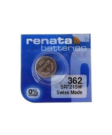 Renata Single Watch Battery Swiss Made 362 or SR 721 SW or AG 11 1.5 V (3 Batteries 362 or SR 721 SW)