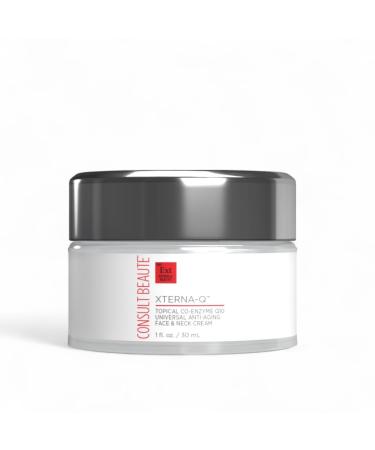 Consult Beaute XTERNA-Q Anti-Aging Universal Day and Night CoQ10 Cream - Peptide Q10 & Niacinamide Face Moisturizer for Dry Skin - Restore Skin Barrier - Visibly Reduce Lines & Wrinkles - 1 Fl Oz