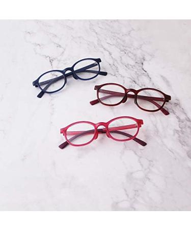 Ade Wu Children's Blue Light Filter Glasses - TR90 Round Frames for Boys & Girls Anti-Fatigue No Prescription Required - Buy Online on GoSupps.com