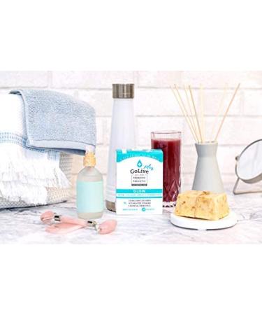 GoLive Probiotics & Prebiotics for Women and Men Glow for Beauty, Sugar-Free Synbiotic Powder. +25 Bllion CFUs 10 Clinical Strains for Healthy, Immune & Digestive Health, 10 Count (Pack of 1) - Buy Online on GoSupps.com