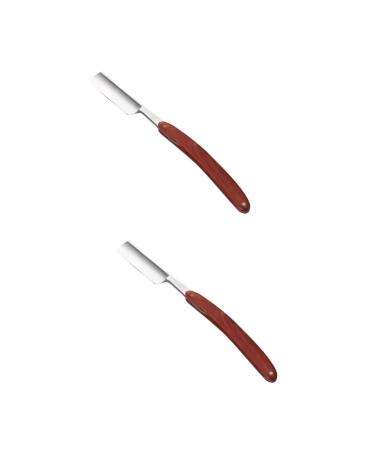 Beaupretty 2st Safe RasierTui Razor Travel Shaver men's razor Beard Razor Men's Razors Handwell For Men Razor From Stainless Steel Old Fashionable Hairpise