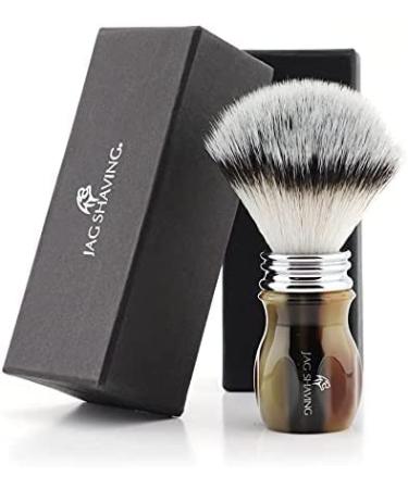 Synthetic Hair Vintage Shaving Brush for Men - Durable and Dense Shaving Brush with Vegan Bristles