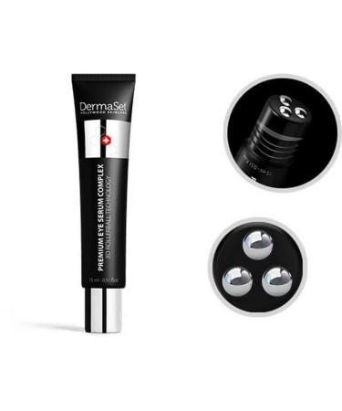 DermaSet Eye Serum with Caffeine & Vitamin C - Reduce Fine Lines & Dark Circles | 0.51 Fl Oz (Pack of 1) - International Shipping Available - Buy Online on GoSupps.com