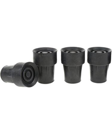 4 Pieces Ferrules Rubber Pads Cane Crutch Anti Slip Bottom End Pads Black 19mm - Buy Online on GoSupps.com