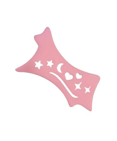 Milageto Eyeliner Stencil Silicone Eyeliner Aid Reusable Portable Eyeshadow Eyeliner Tool Makeup Tool for Women Girls Pink