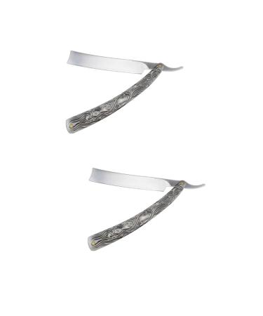 FRCOLOR 2 STK Manual Razor Razor For Women Bart Rawer made of steel hair razor for men's haircut Barturasierer Razor Razor Razor Just Adjust Miss