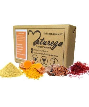 Natureza Organic Handmade Soap Ubtan Turmeric Sandalwood 90g