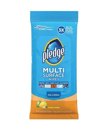 Pledge Multi Surface Everyday Wipes - 25 Count | International Shipping Available - Buy Online on GoSupps.com