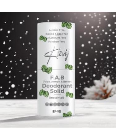 All Natural F.A.B. Deodorant - Unscented | Organic Aluminum-Free 1.7 oz Deodorant for Sensitive Areas - Fupa Armpit & Breast Care - Buy Online on GoSupps.com