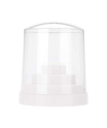Nail Drill Holder 48 Holes Nail Art Plastic Nail Drill Stand Holder Drill Bit Display Organizer Box(White)