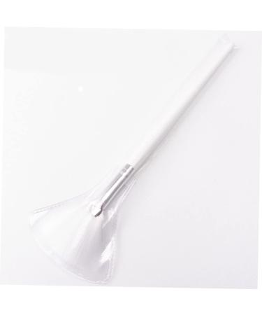 VINTORKY DIY Makeup White Makeup Fan Makeup Fan up for Facial Brush Fan Shape Brushes Brush with Wood Handle Make up Care - Buy Online on GoSupps.com