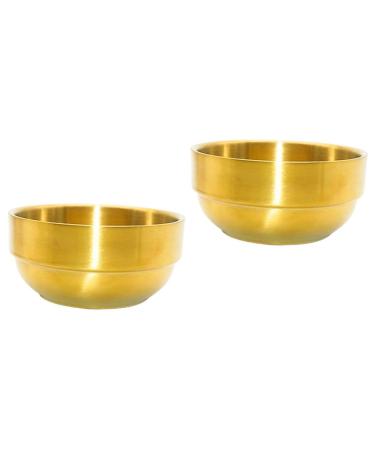 Fomiyes 2st foam dishwasher Razor soap cream cup mug for tinkering pigment toning shell soap container cup of men's shaving man stainless steel shaving pallet bowl