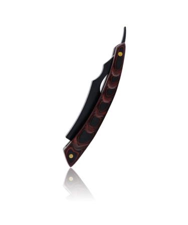 Guvkeug foldable wooden handle scraper hairdresser razor razor razor stainless steel blade razor men razor hairdresser tools black