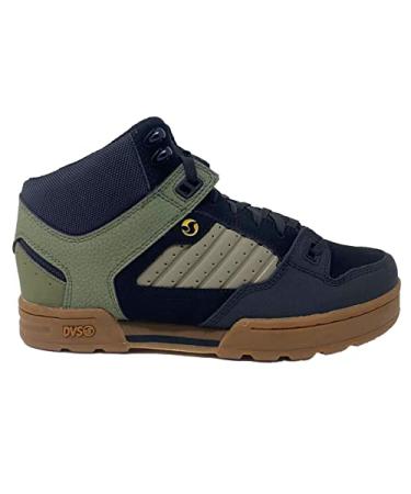 DVS Men's Militia Boot Skate Shoe 12 Black Olive Brindle