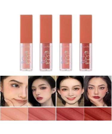 CAMEIRGOU Liquid Blush 4 Colors Cream Blush Breathable Blush Makeup Long Lasting Liquid Blusher Natural Cheek Blush Silky Creamy Blush Moisturizing Face Blush Brightens Skin Tone - Buy Online on GoSupps.com