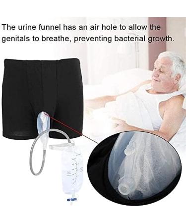 Wearable Urinal For Man Male Portable Leak Proof Incontinence Pants Silicone Urine Collector With 2 Urine Bags Easy To Use (Size : Large) - Buy Online on GoSupps.com