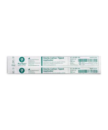 Puritan 25-806 1WC Sterile Cotton Tipped Swabs - Wood Shaft Applicators (Pack of 100) | 6" Length 5/8" Head - International Shipping Available - Buy Online on GoSupps.com
