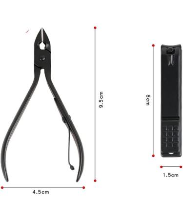 Manicure Kit Personal Care Tools Nail Clippers Home Use Pedicure Manicure Set 12 Piece Set Black Nail Clippers Kit - Buy Online on GoSupps.com
