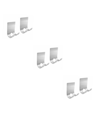 Homsfou 6 pc hooks for bathroom hook shaving hook shower Self-adhesive razor holder razor organizer shower razor holder for the wall connector holder hook wardrobe wall hook