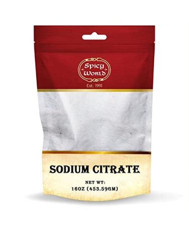 Sodium Citrate Powder 16 Ounce - Food Grade, Non-GMO - 1 Pound Bag - Emulsifier for Cheese, Spherification, and Molecular Gastronomy Cooking - Buy Online on GoSupps.com