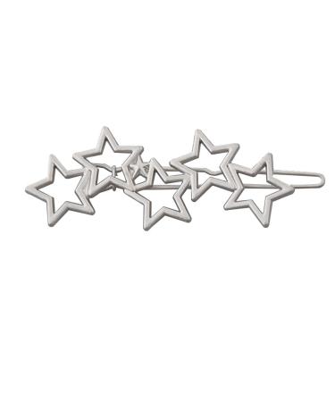 Set of 2 Silver Star Hair Clips - Stylish Hair Accessories for Women | Perfect Hairpins & Clamps - Buy Online on GoSupps.com