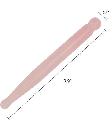 Buy Ideayard Jade Gua Sha Pen | Rose Quartz Pink Massage Wand for Acupuncture & Therapy - Buy Online on GoSupps.com