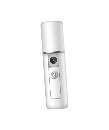 BIUDECO 1pc Mist Sprayer Steamer Plush Makeup Bag Moisturizing Sprayer Portable Facial White Steamboat Face 11.5*3cm White