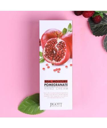 JIGOTT Real Moisture Hand Cream 100ml - Pomegranate | Best Nourishing Hand Care for Dry Skin - Shop Internationally - Buy Online on GoSupps.com