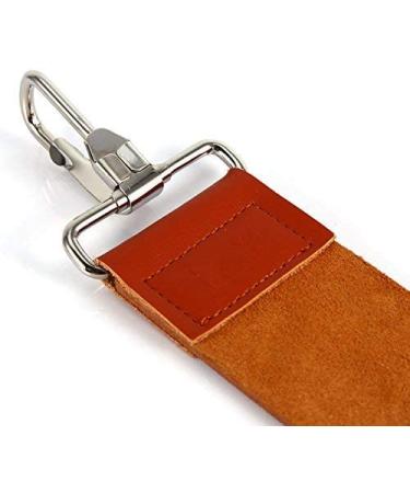 Genuine Leather Razor Strop for Sharp Shaving - Double Sided Sharpening Belt for Razor and Folding Knife - Buy Online on GoSupps.com