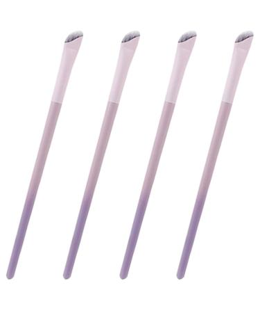 SEWACC 4pcs Eyeliner Brush Angled Makeup Brush Eyebrow Curved Liner Brush for Eyes Precision Tool