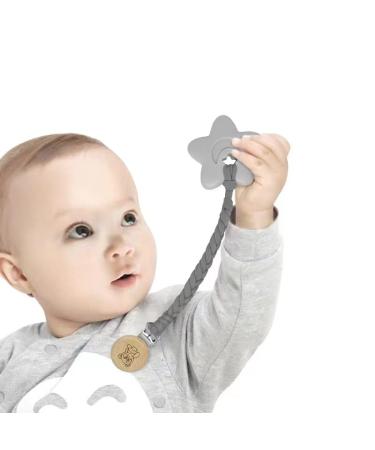 PandaEar 6 Pack Handmade Braided Cotton Pacifier Holder Clips - Unisex Baby Binky Straps for all Pacifiers and Teethers - Buy Online on GoSupps.com