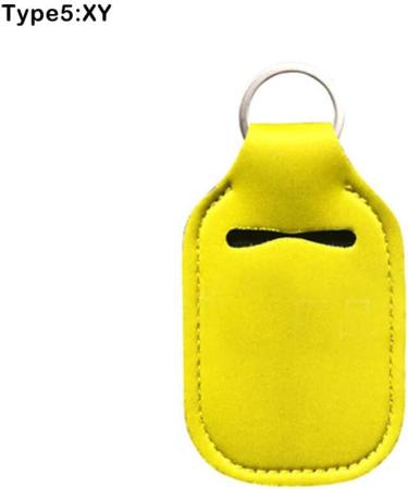 dijiusidy Key Chain Thoughtful Design Flip Caps Reusable Refillable Useful Bottle Holder Assorted Colors Portable Holders Straw Yellow XY Straw Yellow XY - Buy Online on GoSupps.com