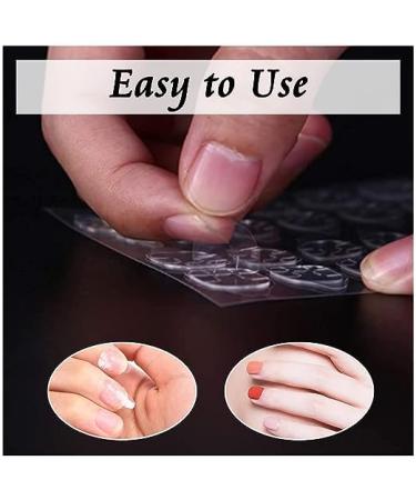 Buy Anders False Nail Glue - 240 Double-Sided Stickers for Super Sticky Press-On Nails | Transparent Nail Glue for Hands & Toes - Buy Online on GoSupps.com