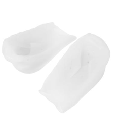 Beaupretty Heel Lift Inserts Heel Insole Practical Insoles Silicone Shoe Pads White Size 8