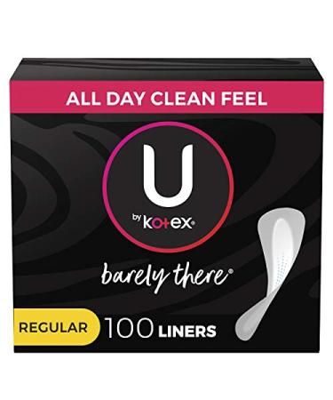U by Kotex Barely There Thin Panty Liners | Light Absorbency | Unscented 100 Count - Buy Online on GoSupps.com
