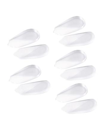 FRCOLOR Insole 5 Pairs Foot Care Protector Soft Heel Cups Absorbing Insoles Heel Support Pad Shoe Pads Foot Care Heel Pads Insoles Heel Inserts Bow s Gel Insoles Orthotics Male Gasket As Shown 10.8X6cm