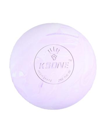 Homsfou 1stk massage rolling ball massage deep yoga leaf-shaped soap holder core training physical roller exercise roll back roller muscle roll sport scrollrad fascia ball fitness violet 6.5x6.5cm violet