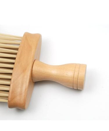 Professional Wooden Hair Cutting Brush Set - 2pcs Barber & Hairdressing Neck Brushes for Salon & Home Use - Buy Online on GoSupps.com