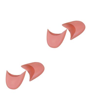 NOLITOY 2 Pairs Shoe Inserts Toes Cover Protective Sleeve Silicone Tiptoe Cover Foot Separating Socks Ffore Foot Sole Silicone Toe Pads Fore Foot Cushion Toe Caps Care