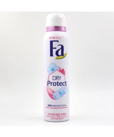 Fa Dry and Protect Cotton Mist Scent Antiperspirant Spray 150 ml