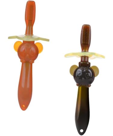 Minkissy Baby Toothbrush Set - 6 Soft Bristle Silicone Bite Rings - Gentle Oral Care for Infants - 3 Pack - Buy Online on GoSupps.com