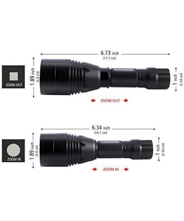 LUMENSHOOTER A8S 850nm Infrared Flashlight for Night Vision Optics - Zoomable Hunting Light - Buy Online on GoSupps.com